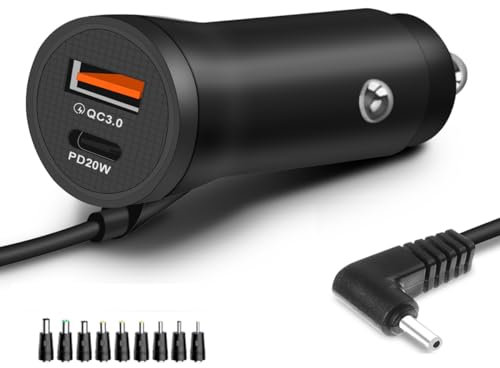 Car Charger for Portable DVD Player, Universal Car Cigarette Lighter Power Cord with 8 Connectors, Compatible with DBPOWER, RCA, APEMAN, Sylvania DVD Player, Spectra S1 S2 Breast Pump, DC 12V/2A