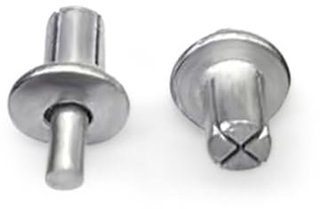 Baudelun 120 remaches de núcleo de aluminio de cabeza redonda, remaches de accionamiento de martillo, remaches de aluminio expandibles, remache de aluminio de expansión de impacto de golpe de cabeza