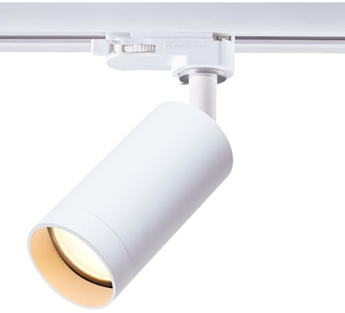EINLICHT Schienen Strahler schwenkbar | MASTA | GU10 Deckenspot Deckenstrahler für Schienensystem 3-Phasen ØxL 54x100mm einstellbar, Weiß