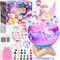 ZQEJEFD Kit Lampada Luna 3D Set Pittura Giocattolo Bambini, Lampada Luna Lavoretti Creativi per Bambini,3D Moon Lamp DIY Creativi Gadget Compleanno Bambini,Natale Regalo per Bambina 6 7 8 9 10 11 Anni