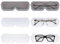 Bofanze 6 Stück Brillenhalter Brillenablage Wand Brillenaufbewahrung Organizer Wandmontage zum Aufhängen der Brille Sonnenbrillen Aufbewahrung Wandmontage (Transparent, Weiß, Grau)