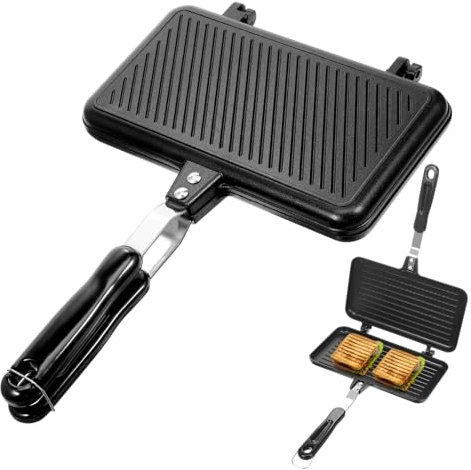 COLLBATH molde para sándwich hamburguesa de bollos parrilla de inducción sartén sartenes plancha para panqueques bandeja de hornear fabricante de panqueques molde de sándwich aluminio