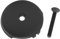 Bouchon de trop-plein de baignoire avec vis, s'adapte à la plupart des canalisations de baignoire standard, trou unique de 8,9 cm (noir mat)