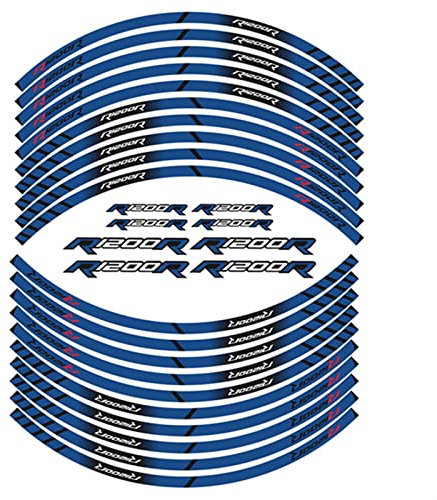 WARFEL Zubehör Motorrad Innenrad Aufkleber Für B&M&W R1200R R 1200r R1200 R Felge Reflektierende Dekoration Aufkleber Autozubehör