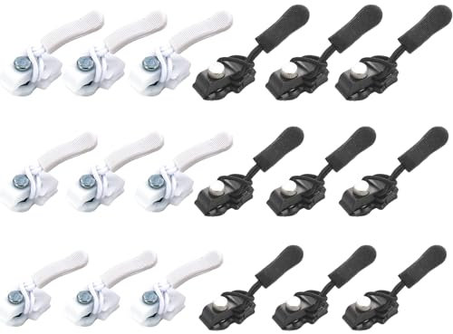 Satz Von 18 Reißverschluss-Zipper Ersatz Set Universal - Anhänger Repair Schieber für Schneiderbedarf