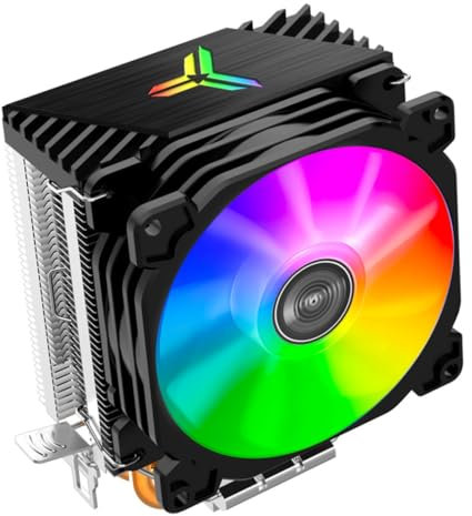 Artibetter Ventilateur Cpu Rgb Refroidisseur Double Ventilateur Pour Tour Ordinateur Compatible Noir