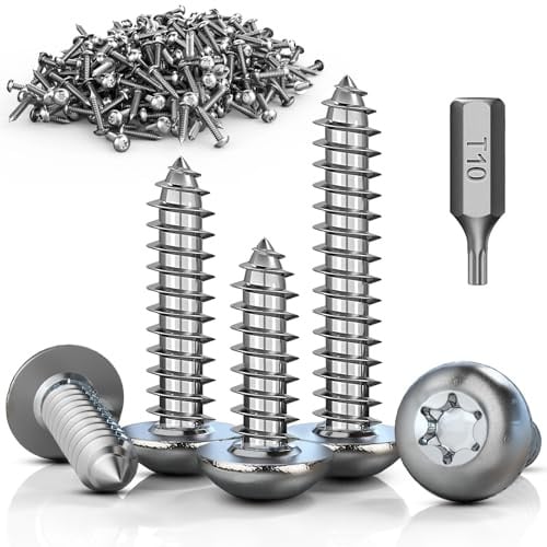 ddckj 100Pcs M3 x 12 mm Stainless Steel Self Tapping Screws Pan Head Screws Torx Self Drilling Screws for Metal with T10 Drill Bit