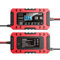 Cirket – Lifepo4 – Chargeur de batterie de voiture 12 V/6 A (AGM/Gel/SLA..), chargeurs de batterie intelligents automatiques multi-fonctions 12 V pour voiture, camion, moto (rouge)
