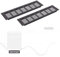 WJUAN Rejilla de ventilación de aluminio, 300X80MM, Negro, rectangular, para armarios, dormitorios y puertas
