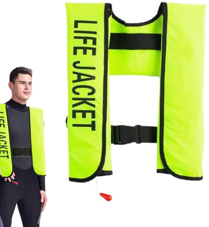 Veterinario di nuoto per adulti in kayak | Giubbotto gonfiabile automatico per piscina, vestiti di sicurezza portatili per navigazione surf Kayak Paddle Fishing