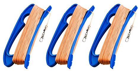 Mint's Colorful Life Drachenschnur with Kite-Griffe,100m Durable Drachen Leine Stecker bereit, 3 pcs