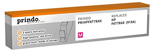 Prindo HP 913A (F6T78AE) Magenta Tintenpatrone - Alternative Druckerpatronen - Druckerzubehör geeignet für Verschiedene HP Drucker