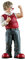 Gildeclown Figur Muckis - Dekofigur und Sammlerstück - Glücksbringer Geschenk Valentinstag Geburtstag - handgefertigt - merhfarbig Höhe 16 cm