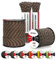 Brotree Paracord 550 4mm 30M 100% Nylon Seil Schnur Typ III mit 7 Stränge für Survival, Outdoor, Armbänder, Hundeleine - Bruchlast 250kg (Wald Tarnung)