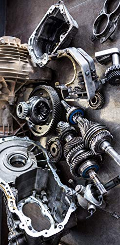 Türposter Motor Türaufkleber Selbstklebend Getriebe KFZ Werkstatt Auto Boot 1163tp