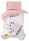 Kinder Bettwäsche 100% Baumwolle Niedlichen Cartoon-Muster Bettbezüge Junior/Kleinkind / Baby Rosa Gelb Blau Kinderbett Bed Bettbezüge Babybettausstattung 120x150cm (Giraffe)