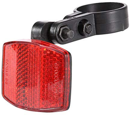 JUNERAIN Fahrrad, vorne, hinten, plsatische reflektierende Linse, MTB, Rennrad, Nachtsicherheit, Warnung, Herren, rot