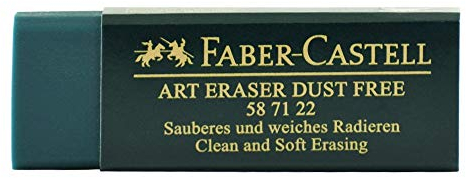 Faber Castell Radiergummi, staubfrei, Grün, 2 Stück