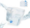 Relaxdays Jerrycan Pliable Lot de 4 pour Camping, Vacances jerricane Alimentaire bidon à Eau 20 L sans BPA, Transparent