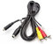 vhbw Audio Video AV Composite Kabel kompatibel mit Sony DCR-HC37, DCR-HC37E, DCR-HC39, DCR-HC39E, DCR-HC40, DCR-HC40E Kamera, Digitalkamera
