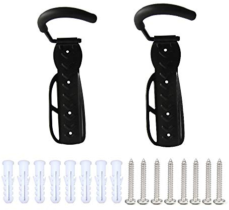 RASENFREUND® 2 Stück Fahrradhalter Wandhalterung schwarz Fahrradhalterung für 2 Fahrräder Wandhalterungen Wand Halterungen Halterung Fahrradständer inkl. Montagematerial (2er)