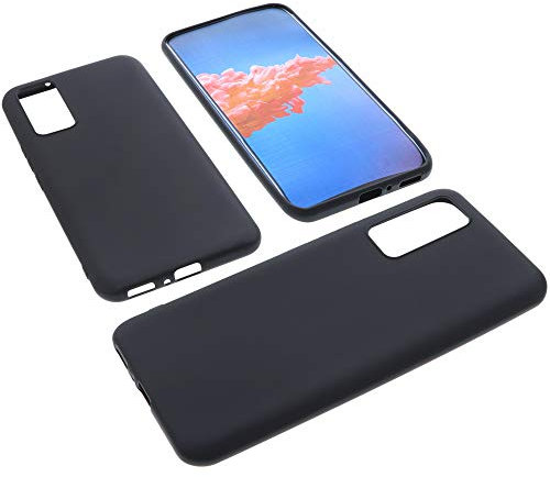 foto-kontor Hülle kompatibel mit ZTE AXON 20 5G Tasche Gummi TPU Schutz Handytasche schwarz