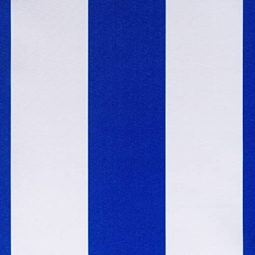 DéVa Outdoor-Stoff blau-weiß in 1,6m Breite (METERWARE) - Markisenstoff aus 100% Polyester - Dekostoff