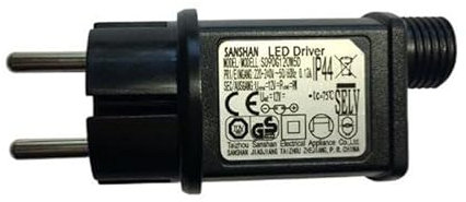 False Transformateur Guirlande LED 12V 9W IP44 Multifonctions - Noir - SILUMEN