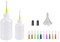 Juego de botellas aplicadoras de dispensadores, botellas dispensadoras de 30/50 ml con embudo y agujas dispensadoras para bricolaje Quilling, pintura acrílica, botella engrasadora, manualidades