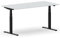 VERSEE Höhenverstellbarer Schreibtisch Elektrisch 160 x 100 cm - VES1 - Für Büro - Gestell Schwarz/Platte Lichtgrau