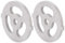 Meat Grinder Plate Discs Grinder Blades 304 Stainless Steel Cutting Plate Meat Hole Plate Grinder Plate Net for Size 5 Stand Mixer Diameter 0.3 2pcs/Set(3 Holes Knife Plate)