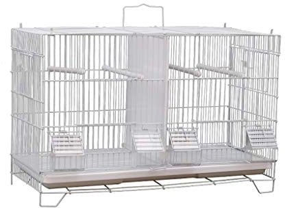 Bird Cage Villa Luxus-Zuchtkäfig für Vögel, ideal für Wellensittiche, Kanarienvögel, Zebrafinken und kleinere Vögel. Enthält Sitzstangen und Futternäpfe, Vogelkäfig-Dekoration