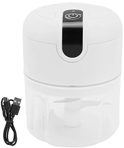 Mini Hachoir à Ail électrique, Hachoir à Légumes Portable De 250 Ml, Mini Robot Culinaire Sans Fil, Mixeur Hachoir à Légumes Rechargeable Par USB