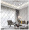 Qiwenr 17 Pcs Dekorative Spiegel Aufkleber - 3D Abnehmbarer Acrylspiegel, Selbstklebende Raute Wandaufkleber, Diamant Wandaufkleber für Zuhause Wohnzimmer Schlafzimmer Dekor