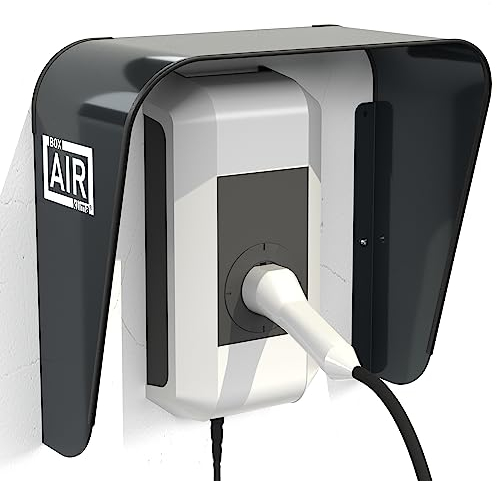 Box Air Klima Wallbox Wetterschutz - Schutzdach für e-Auto - Regenschutz UV-Schutz - Robuste Wallbox Abdeckung - Aluminium-Verbundmaterial, Wetterfest Zubehör Ladesäule