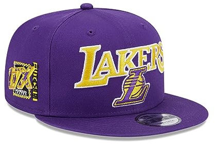 New Era NBA Cap Los Angeles Lakers Patch 9Fifty Violett, Schwarz , S/M (54.9-57.7cm)