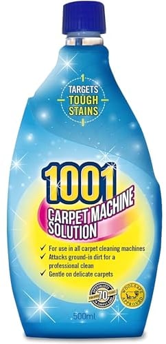 AMK 1001 Carpet Machine Shampoo 500ml Targets Tough Stains Professional Clean Solution, 500 ml (Pack of 1)