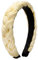 Alpenflüstern Trachten-Flecht-Haarreif Leinen-Optik - Damen Haarschmuck rutschfest, Haarband geflochten fürs Dirndl (in traditionellen Farben) ADV141 ((gelb))