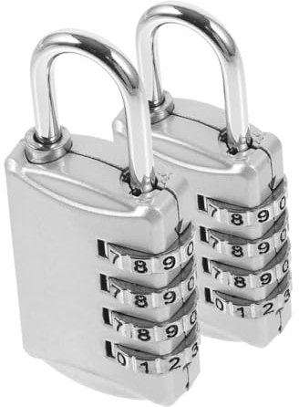 Veemoon 2pièces Serrure à Combinaison Numérique Pour Casier De Sport Cadenas à Code Pour à Dos Petite Serrure De Chambre Sans Clé
