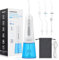 Jet Dentaire Hydropulseur Portable, Hydropulseur Dentaire Professionnel Sans Fil 300 Ml, Pour Le Nettoyage Des Dents, Avec 6 Buses, 4 Modes, Étanche IPX7, Adapté À La Maison Et Aux Voyages