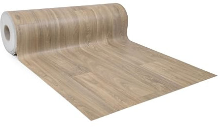 GIURI TESSUTI - Pavimento in PVC - Rivestimento per superfici in Vinile Impermeabile con texture Antiscivolo e supporto in Tessuto Insonorizzante (AL METRO, LIVOK DUNE)