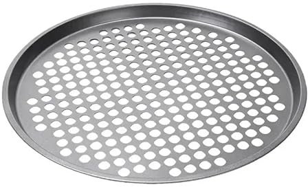 YUCHUANGYE Plato Pizza Bandeja for Hornear Pizza Redonda con Orificio Perforado Bandeja for Hornear Antiadherente Molde for Pizza Plato Pizza Horno(26cm)