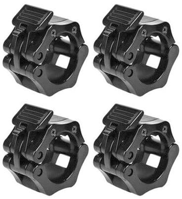 Kiuiom Hantelverschlüsse,Verschluss Barbell Clamp,Langhantel Klemmen,Hantel Schnellverschluss Langhantel,Langhantel Zubehör für Sicheres Training und Schnellwechsel Hantelscheiben,4 Stück,30mm