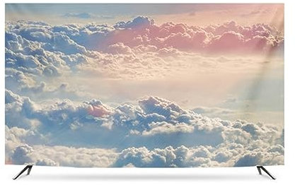 Pantallas De Pantalla De Pantalla De TV De TV De 32-85 Pulgadas De 32-85 Pulgadas para La Cubierta De Televisión Universal LCD Led para Panel Plano Curvo Montado En La Pared Deco(Size:80IN,Color:c)