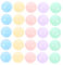COMNESTBI 25 Piezas Bolas de Ocean Ball Pastel de Plástico Estimulación Infantil y Piscinas de Seguro