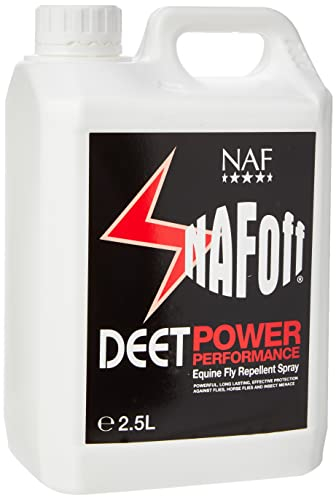 NAF Off Deet Power Performance Fly Spray Refill – 2.5L Long-Lasting Fly Repellent for Horses – High-Strength DEET Formula – Effective Protection Against Flies, Midges & Horseflies