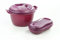 TUPPERWARE Mikrowelle lila Reis-Meister 3 L großer Reiskocher + Omelett-Meister 29634