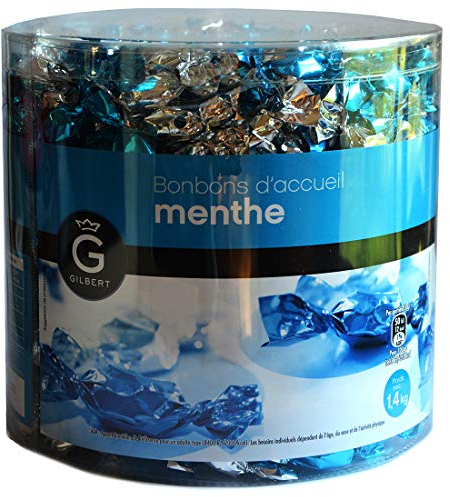 Bonbons d'accueil menthe, bonbon à offrir, bonbon de guichet, bonbon pour salle d’attente, cabinet médical, accueil banque. bonbons clientèle et patientèle