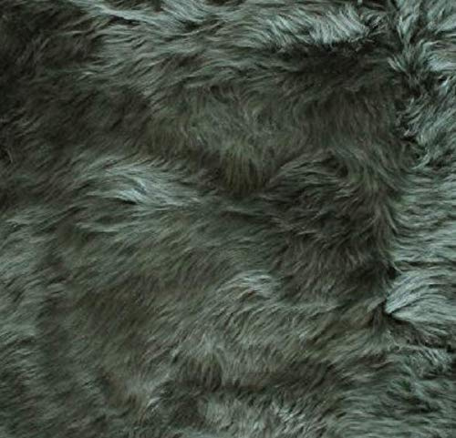 HEITMANN Lammfell Sitzkissen Sitzauflage rund 45 cm Stuhl Kissen warm (dunkelgrün)