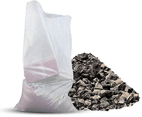 Tezraftaar® 100 x Rubble Sacks Clear Refuse Bags 20 x 30 500Gauge Heavy Duty Builder Bags for Construction Site Garden Waste